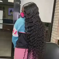 Kinky Straight Yaki Human Hair Lace Front Wigs