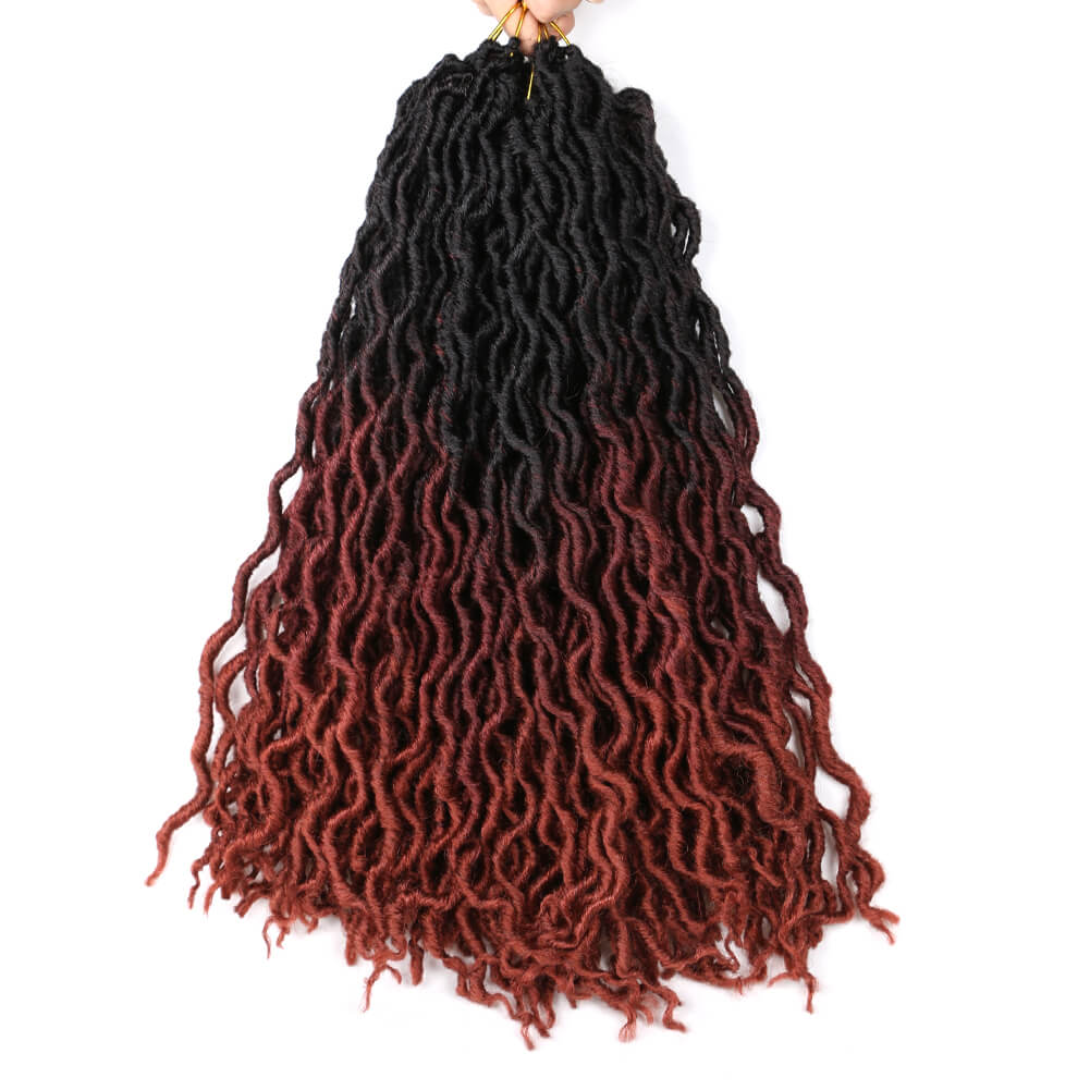 18 Inch 6 Packs Gypsy Twist Hair Crochet Braids 24Stands/Pack Synthetic Braiding Hair Extensions for Black Women