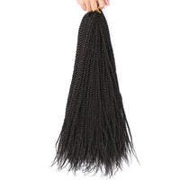 18 Inch 6 Packs Senegal Twist Hair Crochet Braids 30Stands/Pack Synthetic Braiding Hair Extensions for Black Women Dark Brown