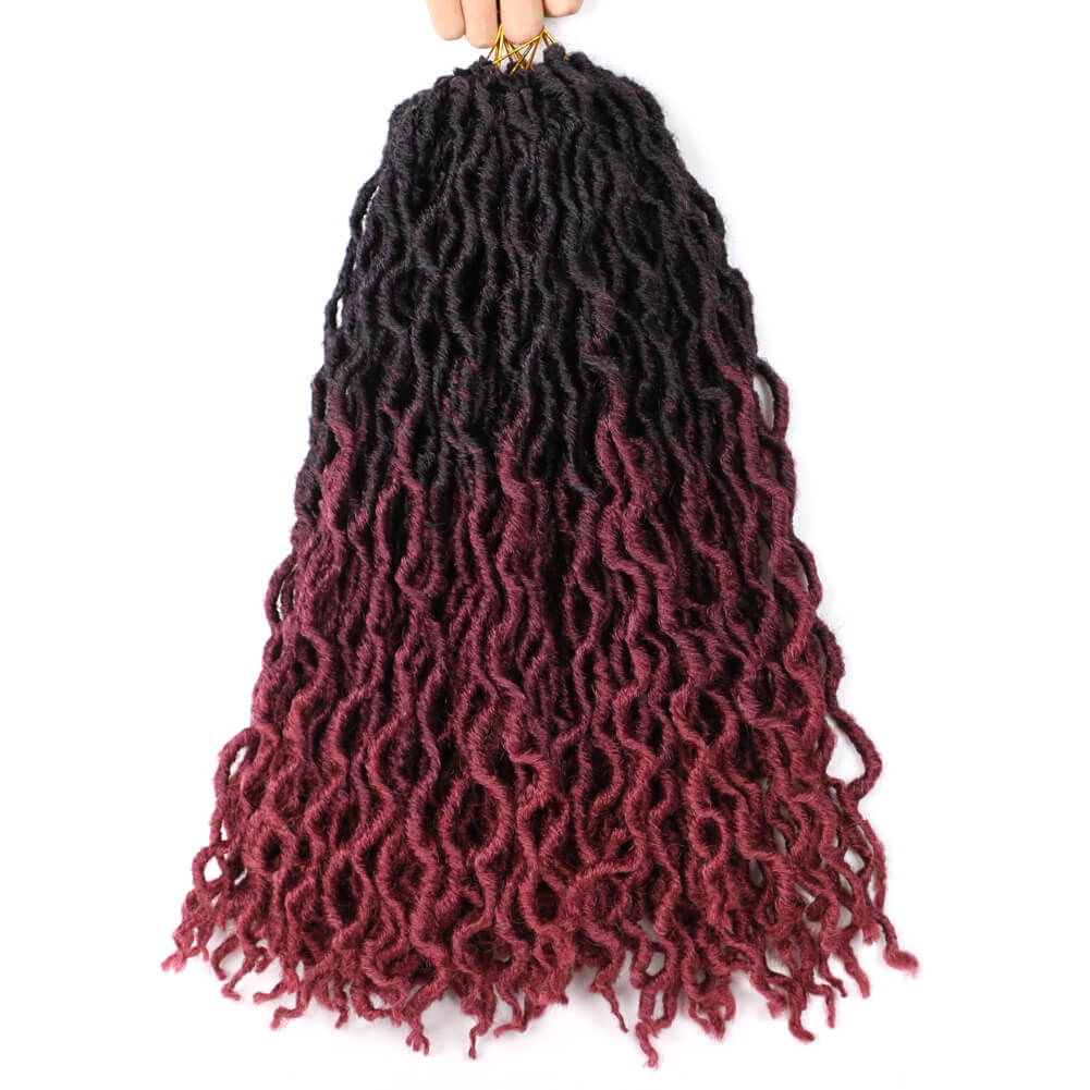 18 Inch 6 Packs Gypsy Twist Hair Crochet Braids 24Stands/Pack Synthetic Braiding Hair Extensions for Black Women
