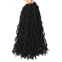18 Inch 6 Packs Gypsy Twist Hair Crochet Braids 24Stands/Pack Synthetic Braiding Hair Extensions for Black Women