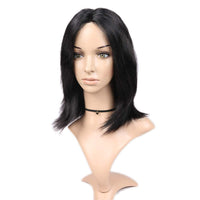 Straight Bob Human Hair Wigs Lace Closure Straight Short Bob Wigs