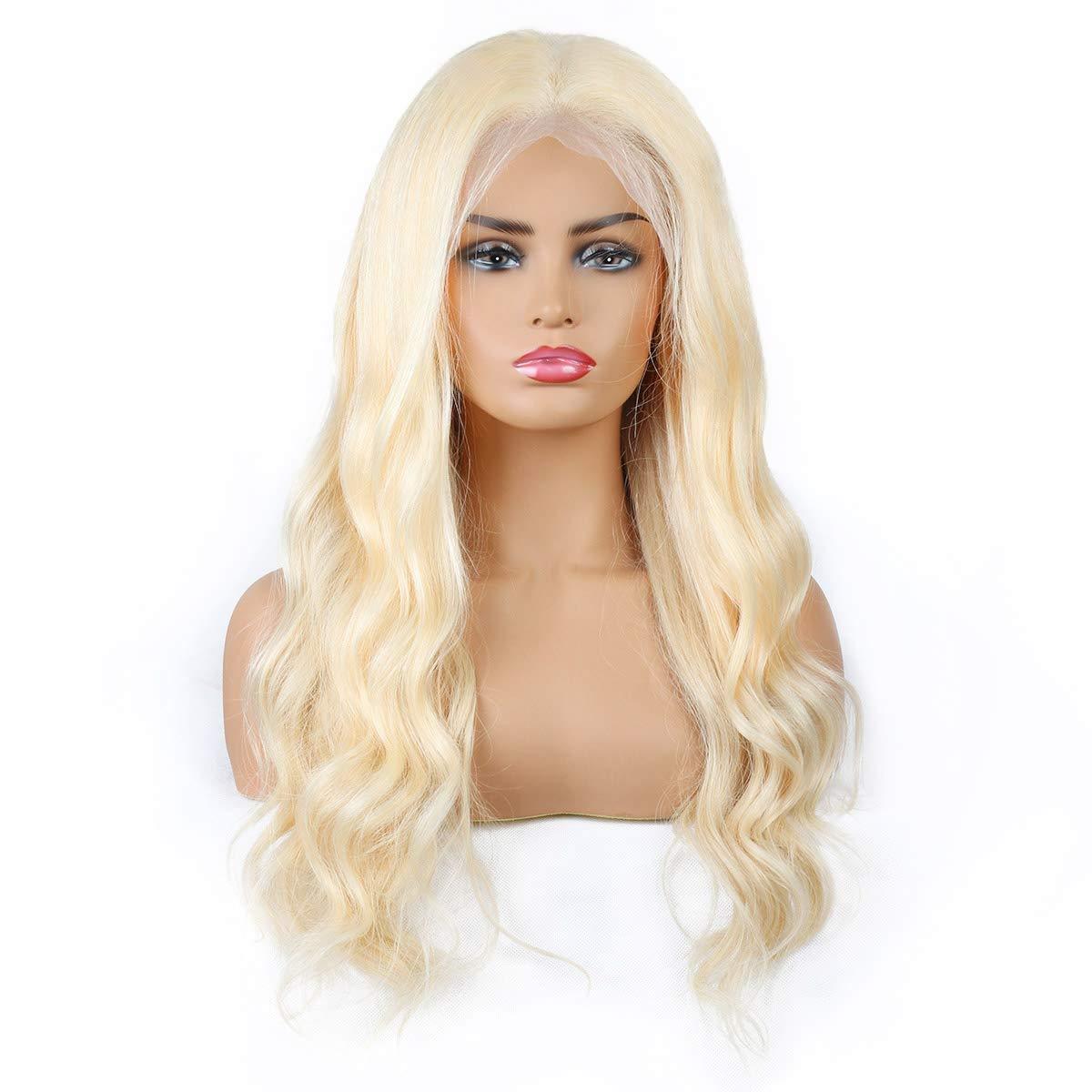 613 Blonde Lace Front Wigs Bleach Blonde Human Hair Wigs