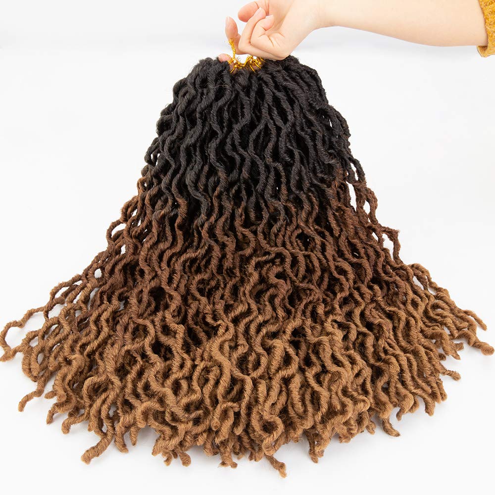 18 Inch 6 Packs Gypsy Twist Hair Crochet Braids 24Stands/Pack Synthetic Braiding Hair Extensions for Black Women