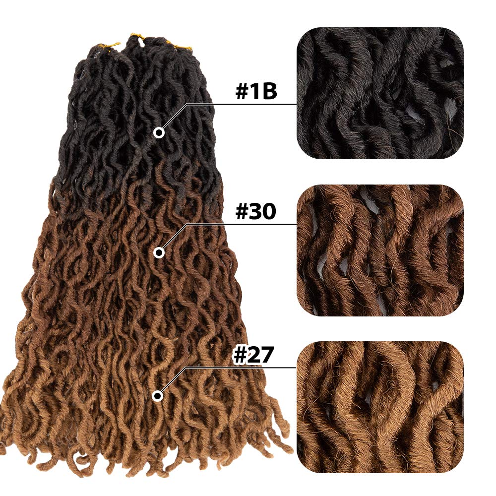 18 Inch 6 Packs Gypsy Twist Hair Crochet Braids 24Stands/Pack Synthetic Braiding Hair Extensions for Black Women