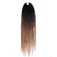 18 Inch 6 Packs Senegal Twist Hair Crochet Braids 30Stands/Pack Synthetic Braiding Hair Extensions for Black Women