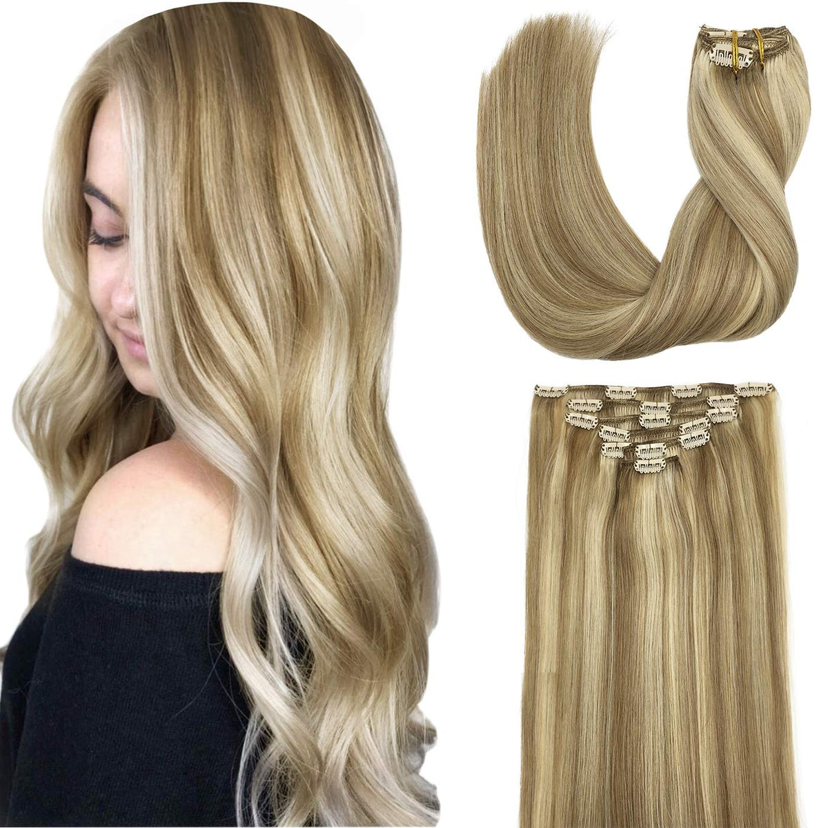 20 Inch 7pcs Clip in Hair Extensions