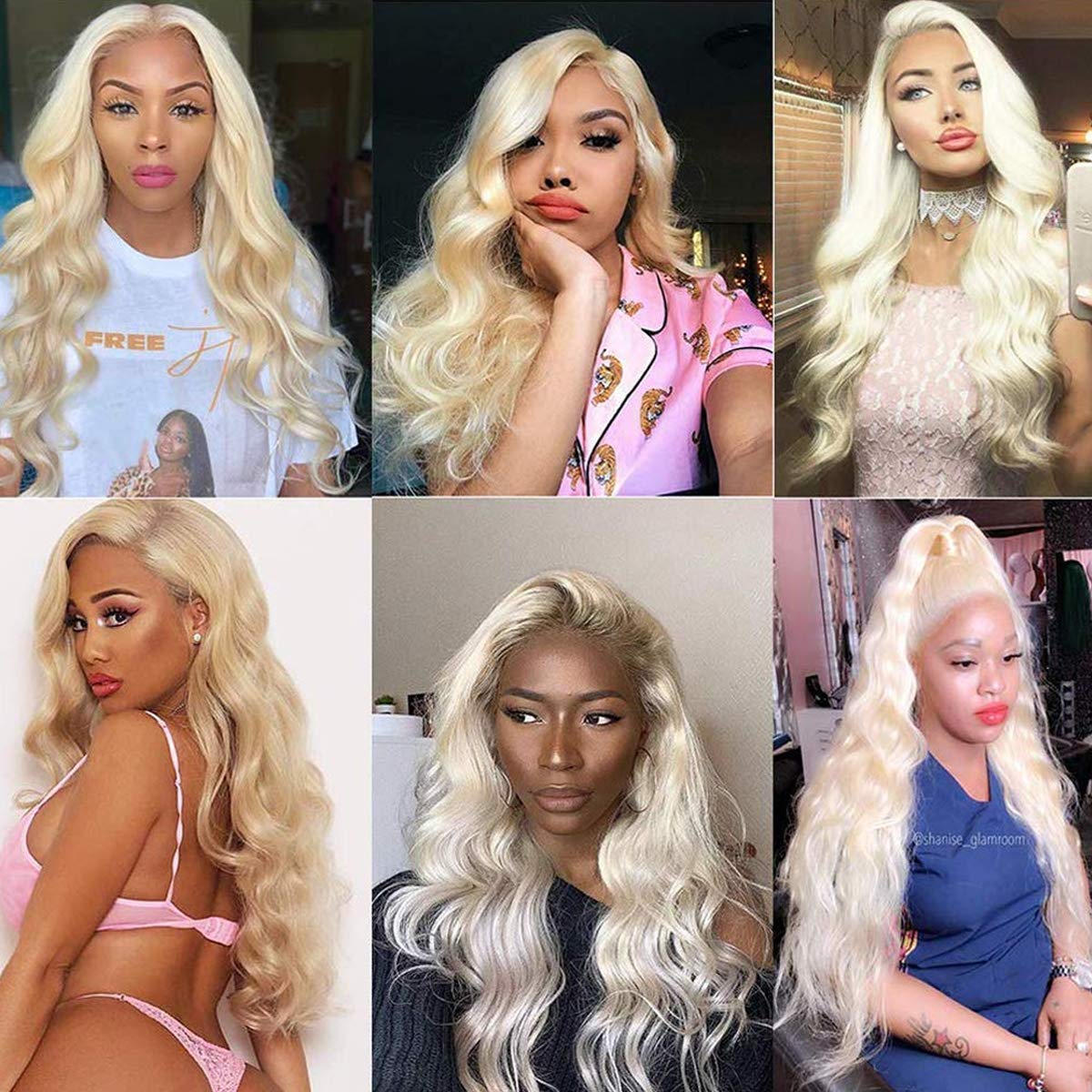 613 Blonde T PART Lace Front Wigs Bleach Blonde Human Hair Wigs