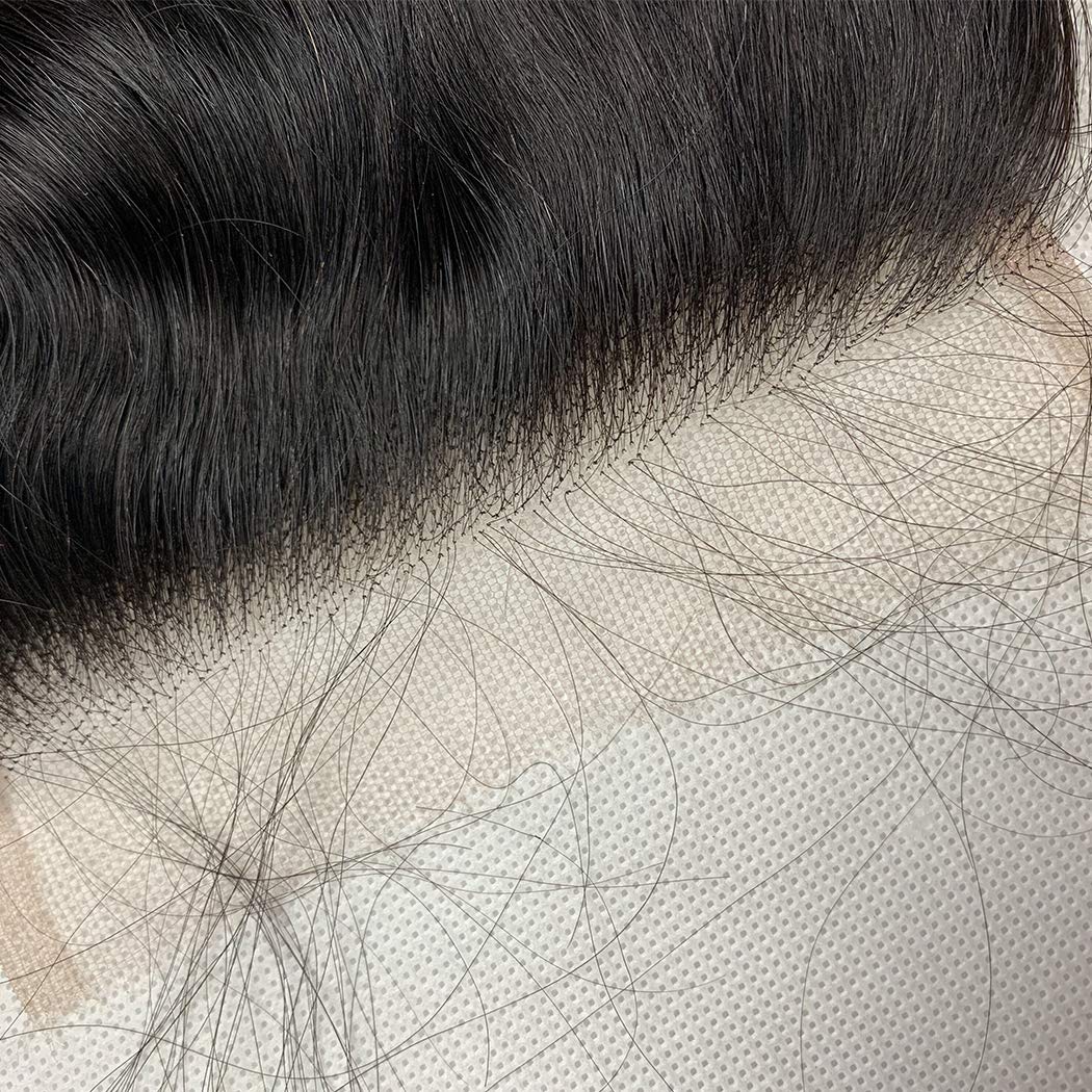 5x5 HD レース閉鎖人間のバージンヘアボディウェーブ事前摘み取られたスイスレース、ベビーヘアフリー部分付き