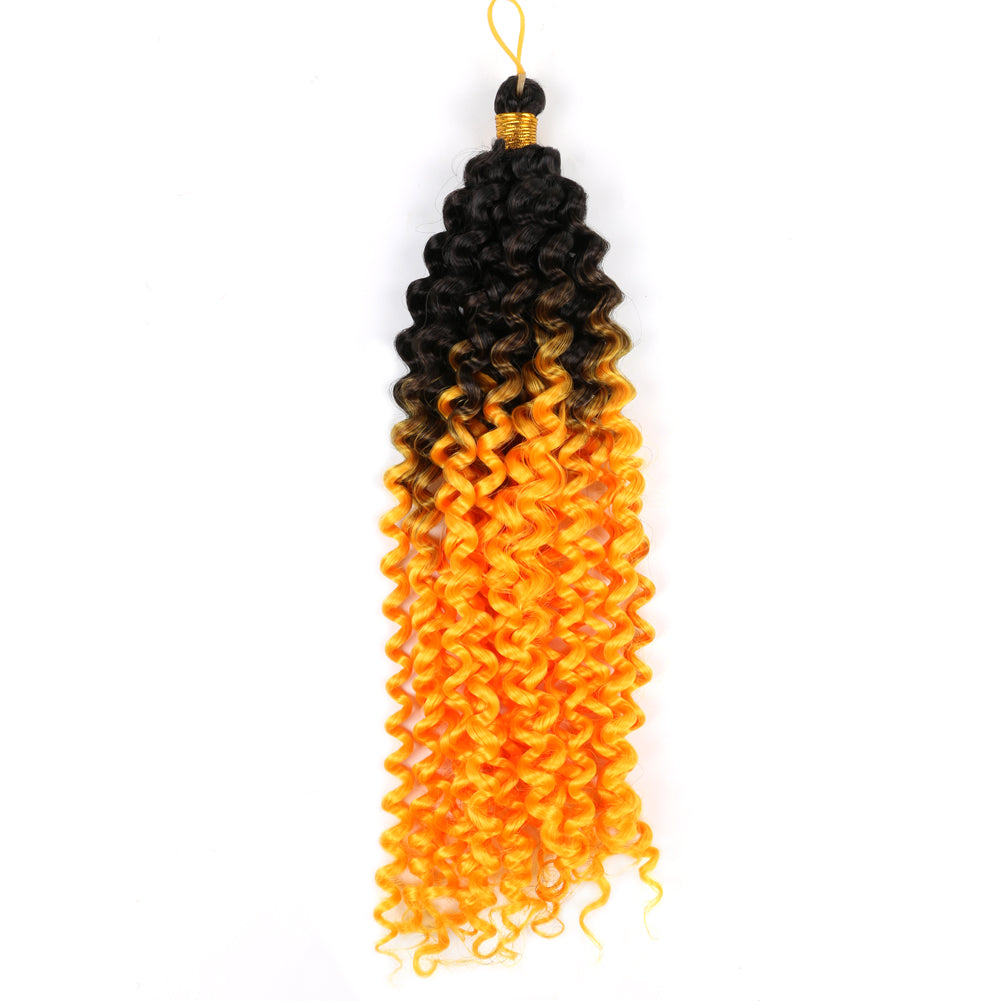 3Pack 14inch Water Wave Braids Crochet Faux Locs Braiding Hair Bulk