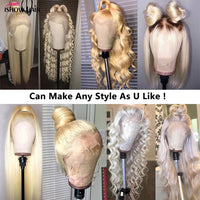 Human Hair Wigs Blonde Lace Part Wig For Women 613 28 30 Inch Frontal Pre Plucked Glueless Transparent Honey Blonde Straight Wig