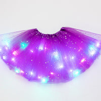 LED グローライトキッズガールズプリンセスチュチュスカート子供布ウェディングパーティーダンスミニスカート衣装コスプレ LED 服