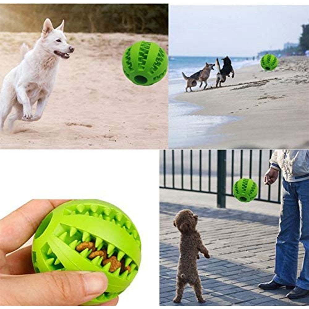 犬用おもちゃ 子犬用ゴム製犬ボール 面白い犬のおもちゃ ペット子犬用 大型犬 歯磨き用スナックボールおもちゃ ペット製品用