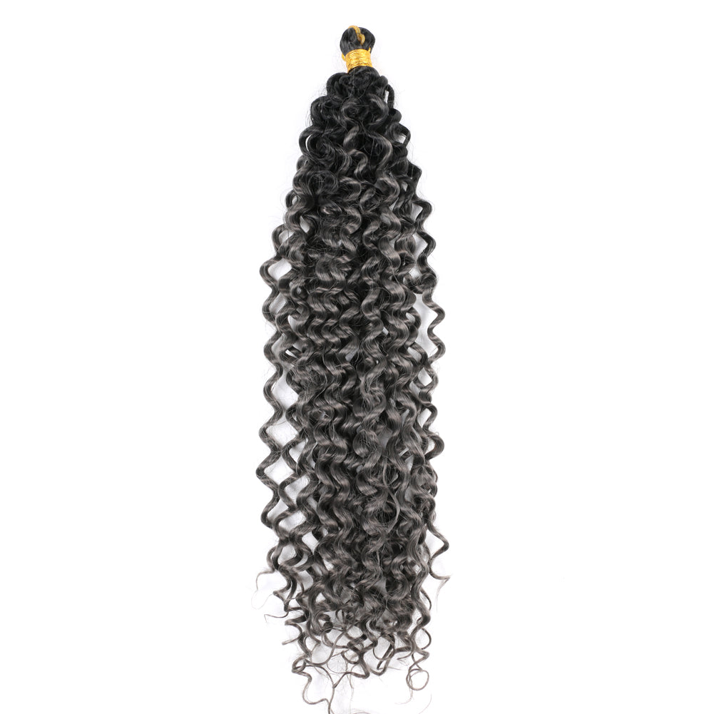 3Pack 14inch Water Wave Braids Crochet Faux Locs Braiding Hair Bulk