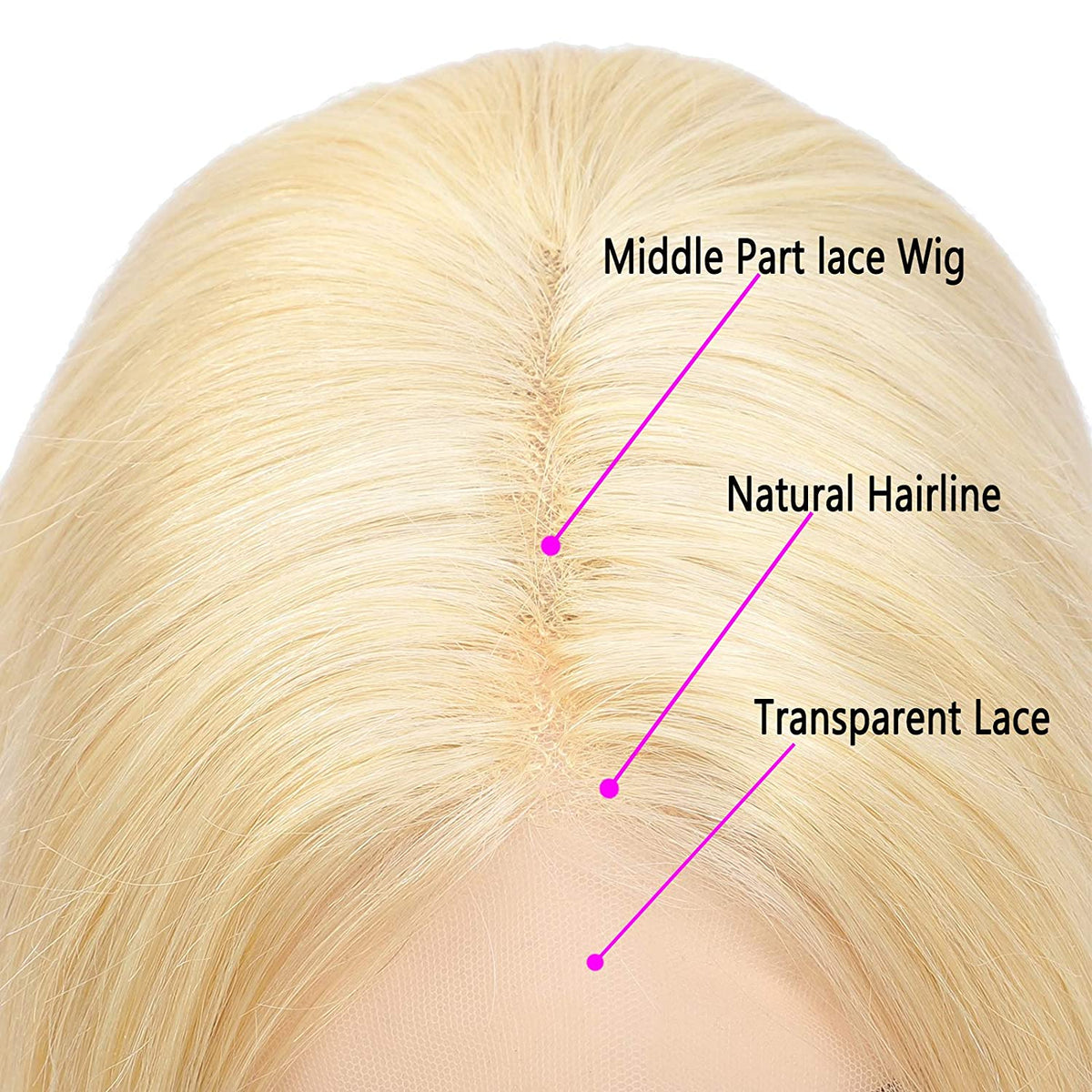 Blonde Lace Front Wig Human Hair Straight Blonde Human Hair Wigs