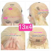 Blonde Lace Front Wig Human Hair Straight Blonde Human Hair Wigs