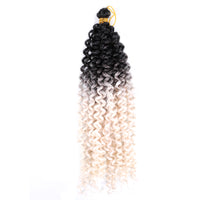 3Pack 14inch Water Wave Braids Crochet Faux Locs Braiding Hair Bulk