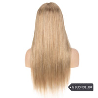 Honey Blonde Lace Front Wig Remy Human Hair Colored