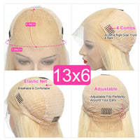 Blonde Lace Front Wig Human Hair Straight Blonde Human Hair Wigs