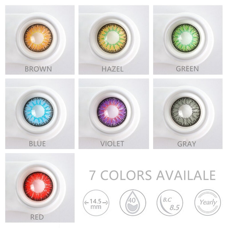 UYAAI Color Contact Lenses Anime Cosplay Colored Blue Lenses