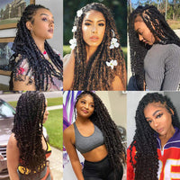 Passion Twist Crochet Hair Synthetic Braiding Hair Extensions 14 18 22Inch