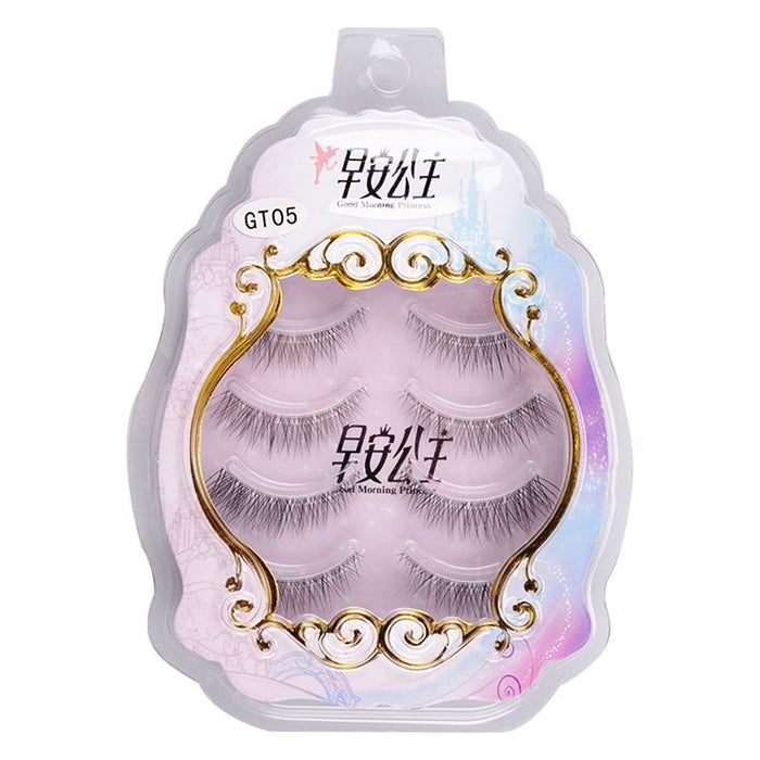 4pairs Natural False Eyelashes Thin Band Hand Made Short Lighter Eyelash Cosplay Korean Fashion Wispy Extension Makeup Tools