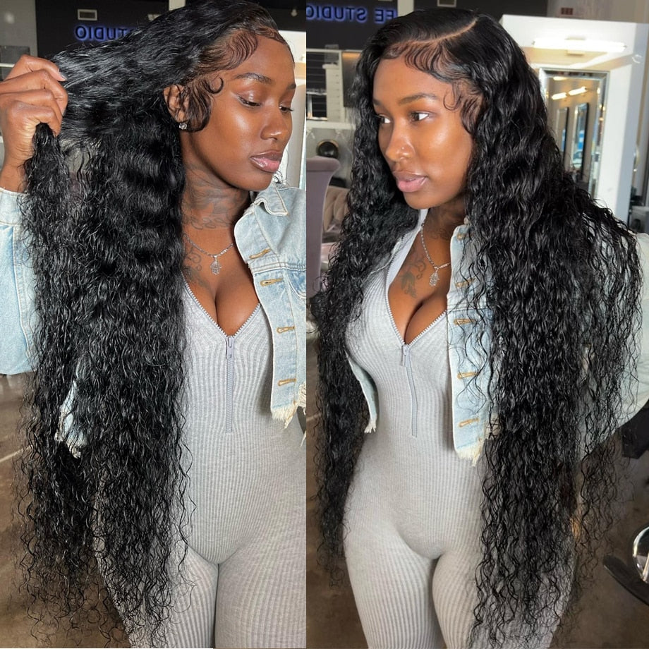 Hd Lace Wig 13x6 Human Hair Wigs For Women Brazilian Hair 13x4 Deep Wave 360 Lace Frontal Wig 30 Inch Water Wave Lace Front Wig