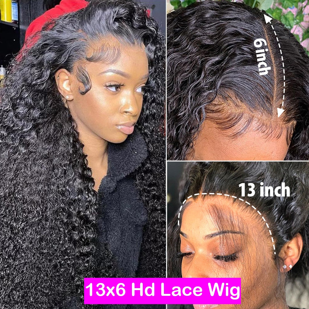 Hd Lace Wig 13x6 Human Hair Wigs For Women Brazilian Hair 13x4 Deep Wave 360 Lace Frontal Wig 30 Inch Water Wave Lace Front Wig