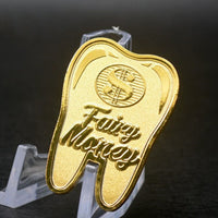 New Tooth Fairy Coins for Children Gold Plated Medal Embossed Collectible Coins Commemorative Collection for Decoration