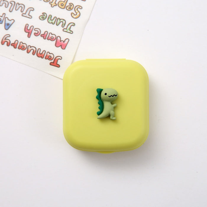 Women Portable Cute Fruit Candy Solid Color Contact Lenses Box Lens Case for Eyes Care Kit Glasses Case Holder Container Gift