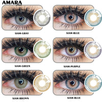 AMARA 1 Pair Color Contact Lenses for Eyes Natural Brown Lenses Beauty Fashion Monet lense Blue Lenses Green Eye Contact