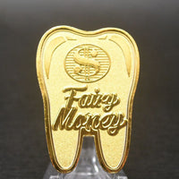 New Tooth Fairy Coins for Children Gold Plated Medal Embossed Collectible Coins Commemorative Collection for Decoration