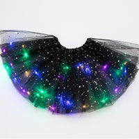 LED Glowing Light Kids Girls Princess skirts Children Cloth Wedding Party Dancing miniskirt Costume cosplay led clothing