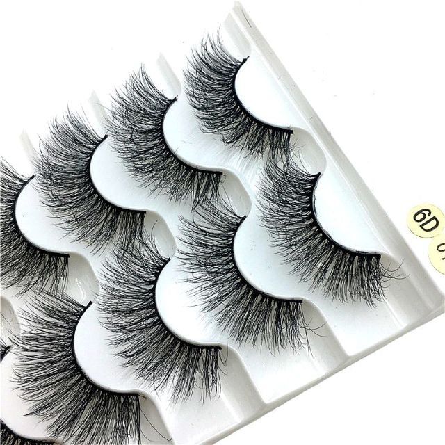 NEW 5 pairs 3D mink false eyelashes natural makeup eyelash extension