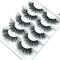 NEW 5 pairs 3D mink false eyelashes natural makeup eyelash extension