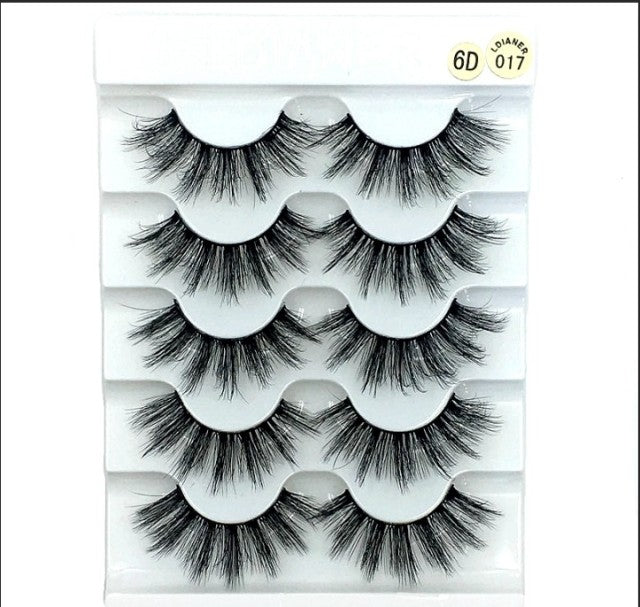 NEW 5 pairs 3D mink false eyelashes natural makeup eyelash extension