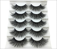 NEW 5 pairs 3D mink false eyelashes natural makeup eyelash extension