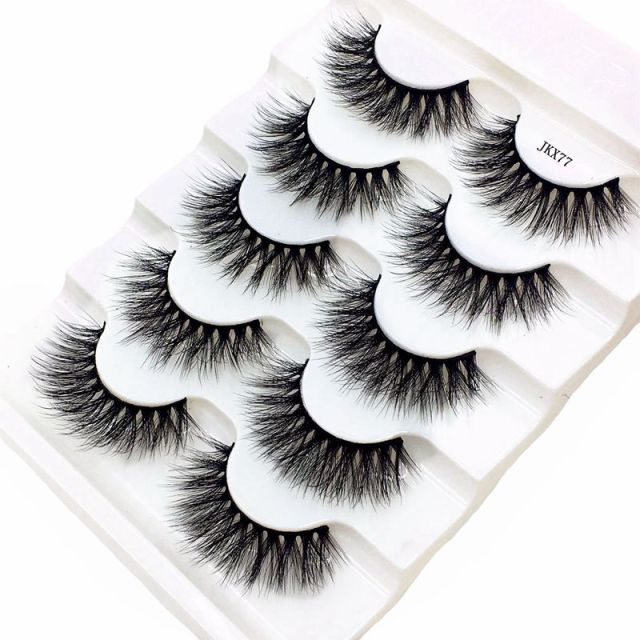 NEW 5 pairs 3D mink false eyelashes natural makeup eyelash extension