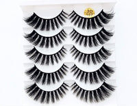 NEW 5 pairs 3D mink false eyelashes natural makeup eyelash extension