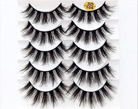 NEW 5 pairs 3D mink false eyelashes natural makeup eyelash extension