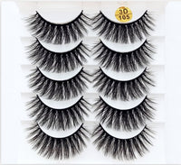 NEW 5 pairs 3D mink false eyelashes natural makeup eyelash extension