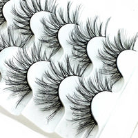 NEW 5 pairs 3D mink false eyelashes natural makeup eyelash extension