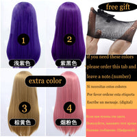 Synthetic Wigs Air Volume High Temperature Soft Hair Silk Bulk Hair Long Curly Big Wave Hair Straight Wig Cosplay