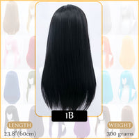 Synthetic Wigs Air Volume High Temperature Soft Hair Silk Bulk Hair Long Curly Big Wave Hair Straight Wig Cosplay