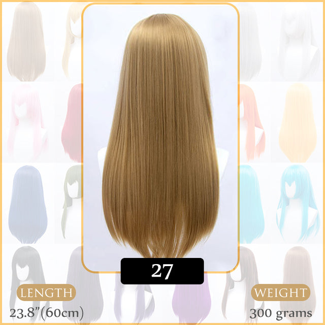 Synthetic Wigs Air Volume High Temperature Soft Hair Silk Bulk Hair Long Curly Big Wave Hair Straight Wig Cosplay