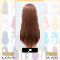 Synthetic Wigs Air Volume High Temperature Soft Hair Silk Bulk Hair Long Curly Big Wave Hair Straight Wig Cosplay