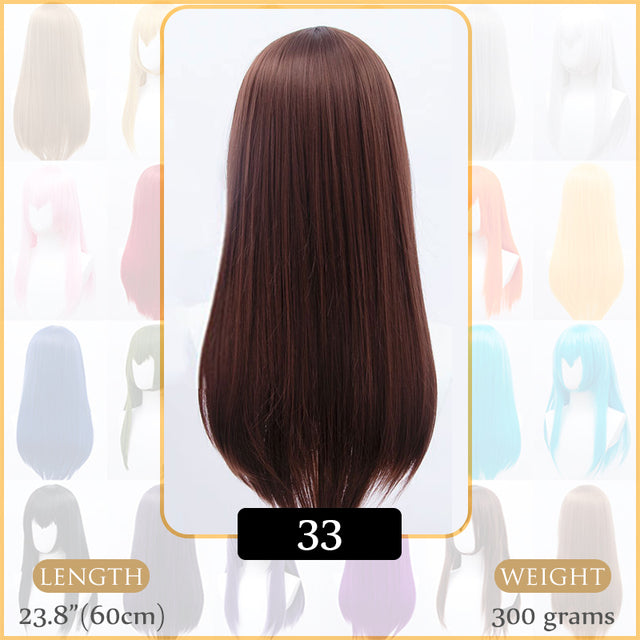 Synthetic Wigs Air Volume High Temperature Soft Hair Silk Bulk Hair Long Curly Big Wave Hair Straight Wig Cosplay