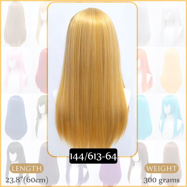 Synthetic Wigs Air Volume High Temperature Soft Hair Silk Bulk Hair Long Curly Big Wave Hair Straight Wig Cosplay