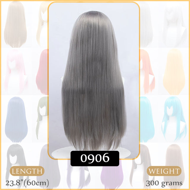 Synthetic Wigs Air Volume High Temperature Soft Hair Silk Bulk Hair Long Curly Big Wave Hair Straight Wig Cosplay