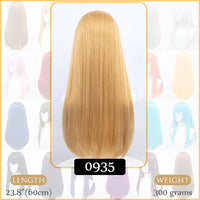 Synthetic Wigs Air Volume High Temperature Soft Hair Silk Bulk Hair Long Curly Big Wave Hair Straight Wig Cosplay